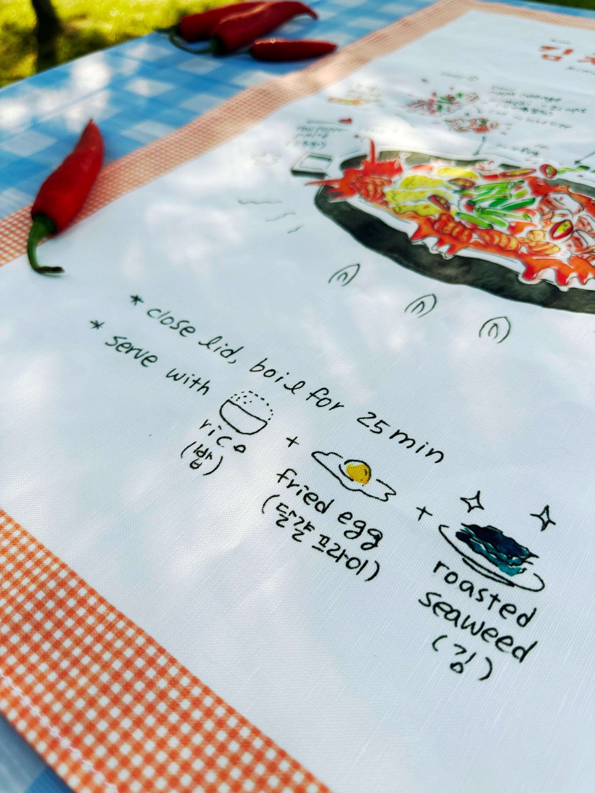 Kimchi Stew (김치찌개) Recipe Kitchen Towel