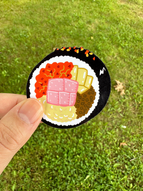 Gimbap Stickers 3 pack