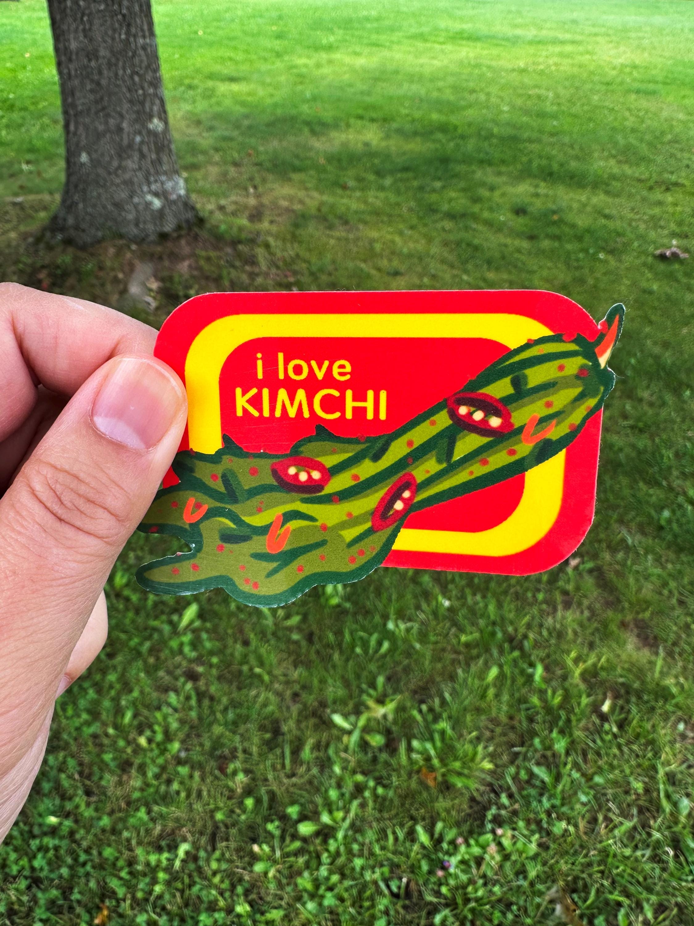 I Love Kimchi Stickers 3 pack