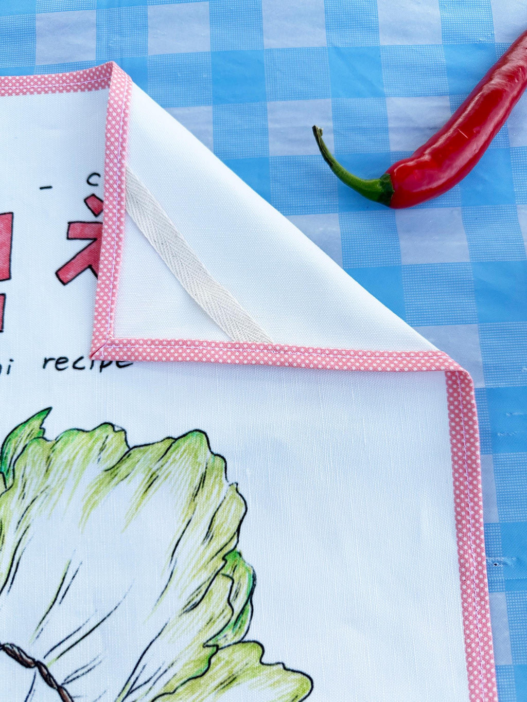 Kimchi ( 김치 ) Recipe Kitchen Towel