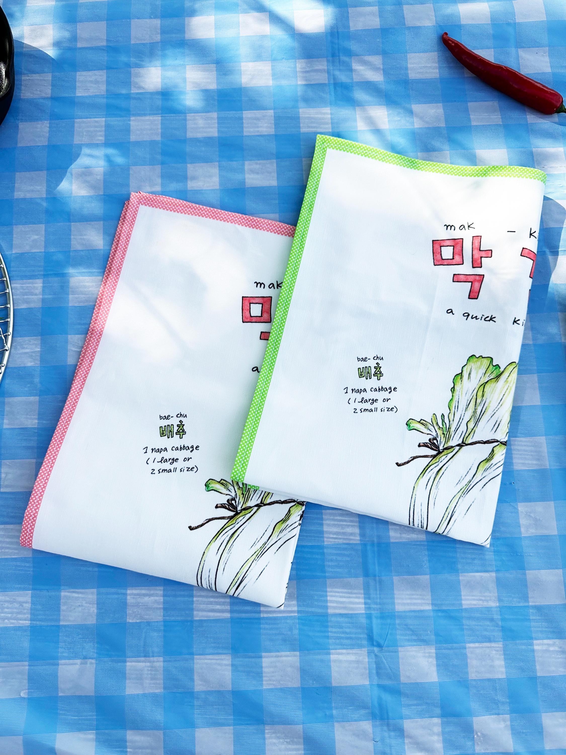Kimchi ( 김치 ) Recipe Kitchen Towel