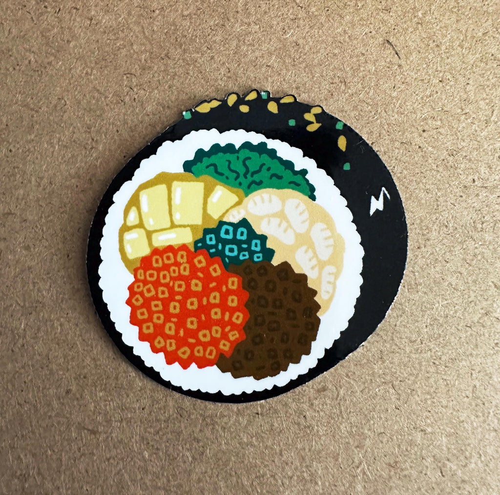 Gimbap Stickers 3 pack