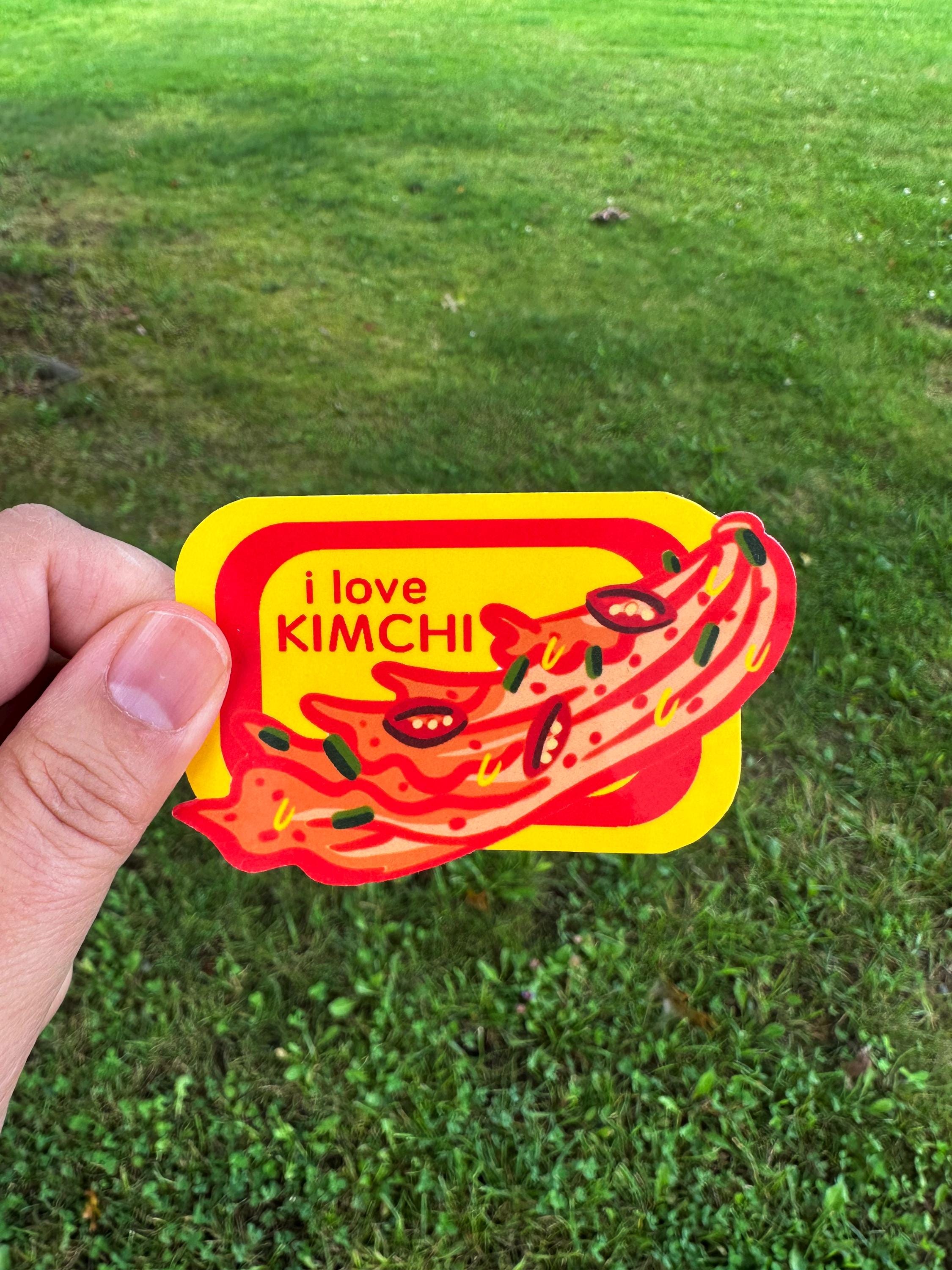 I Love Kimchi Stickers 3 pack