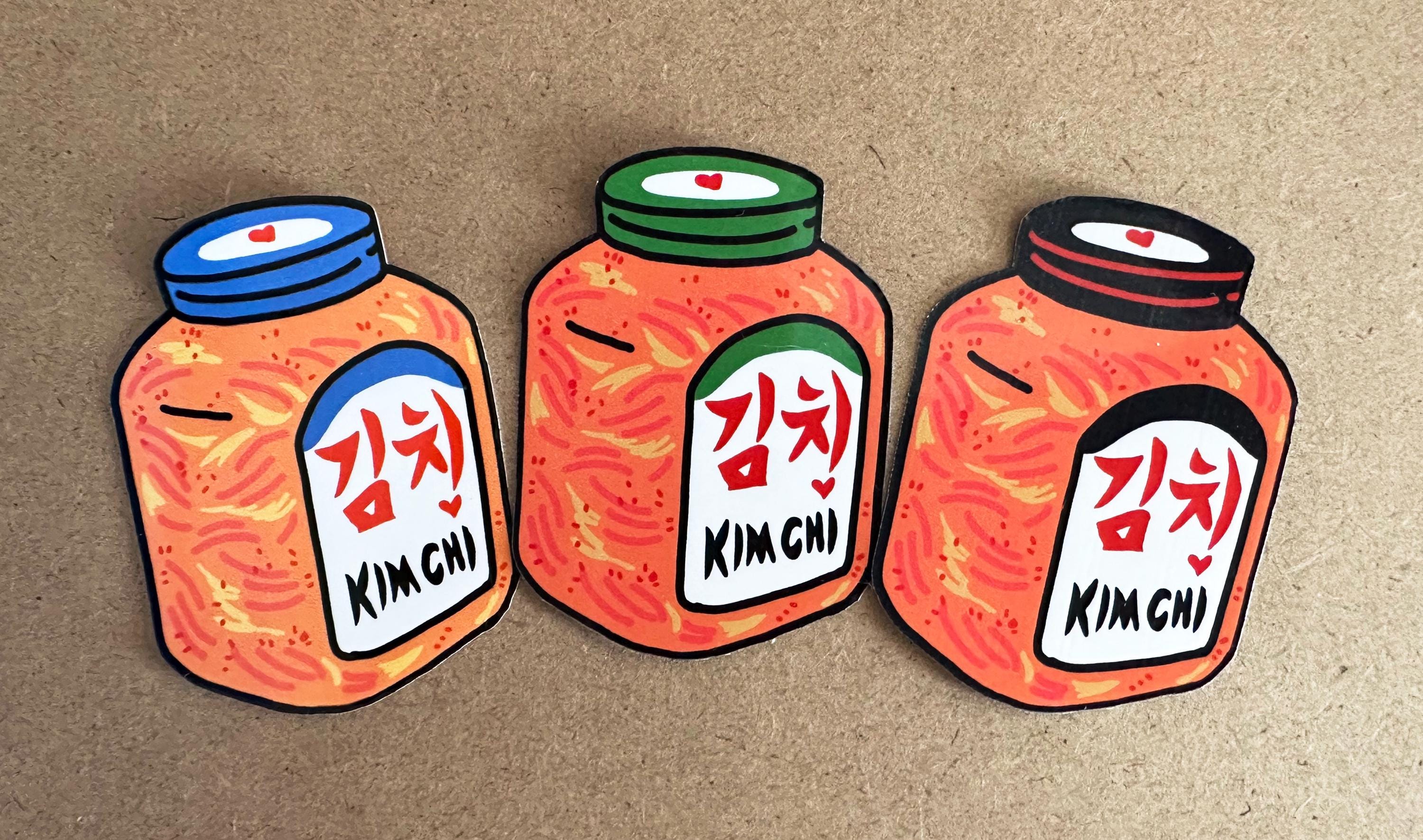 Kimchi Stickers 3-pack