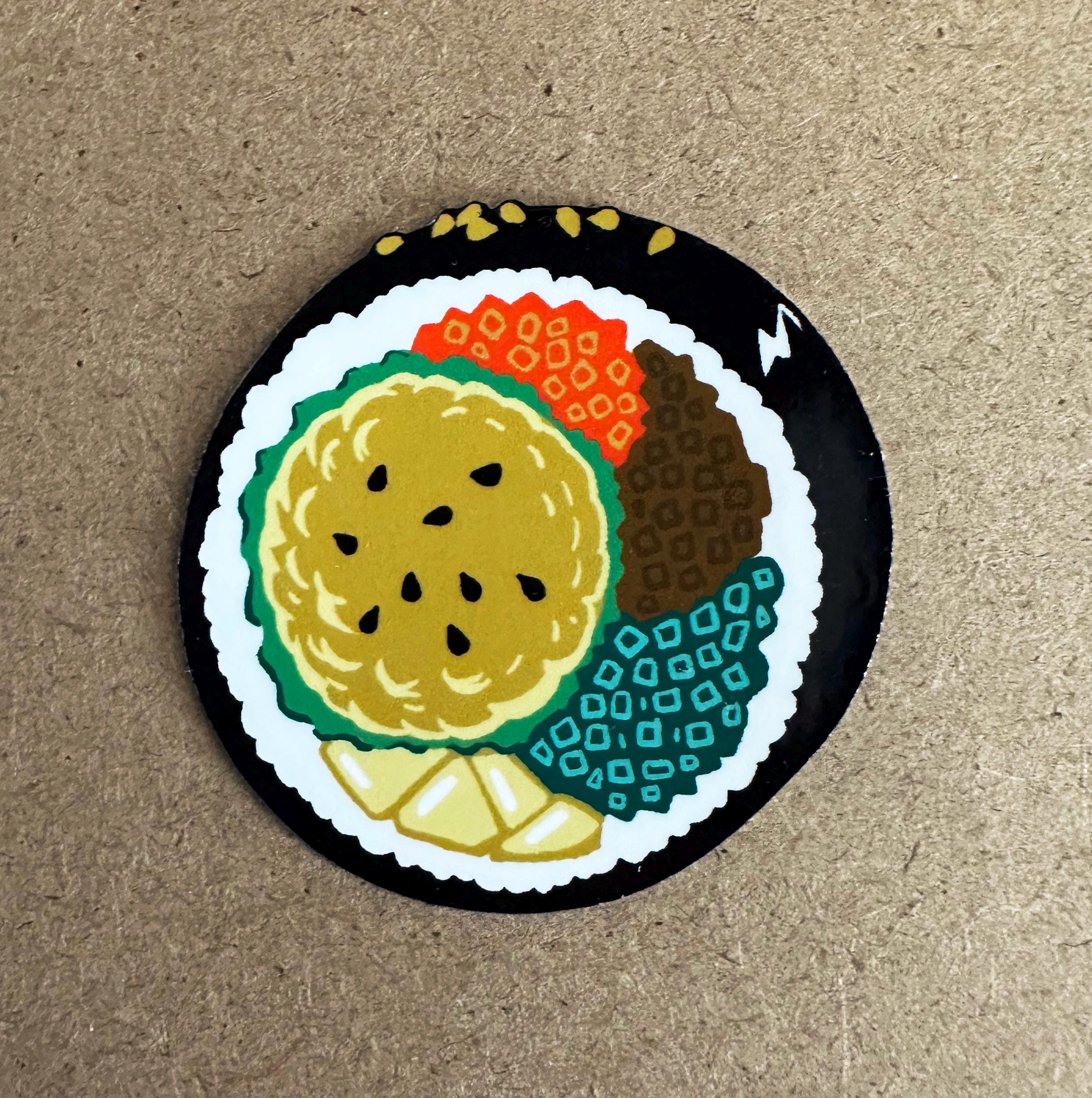 Gimbap Stickers 3 pack