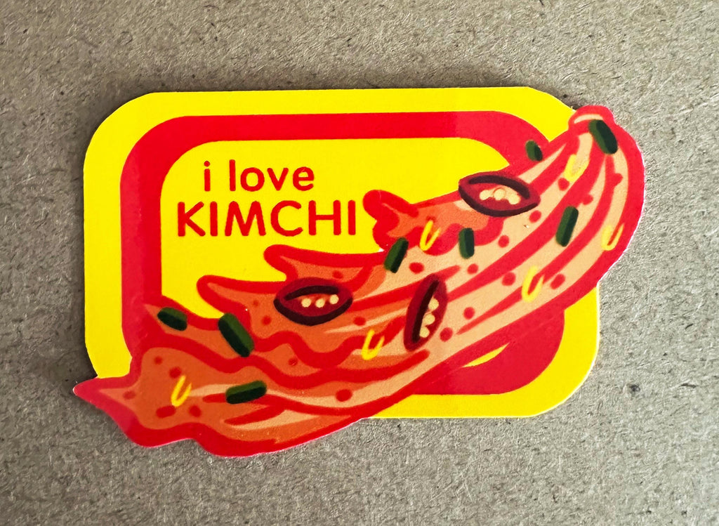 I Love Kimchi Stickers 3 pack