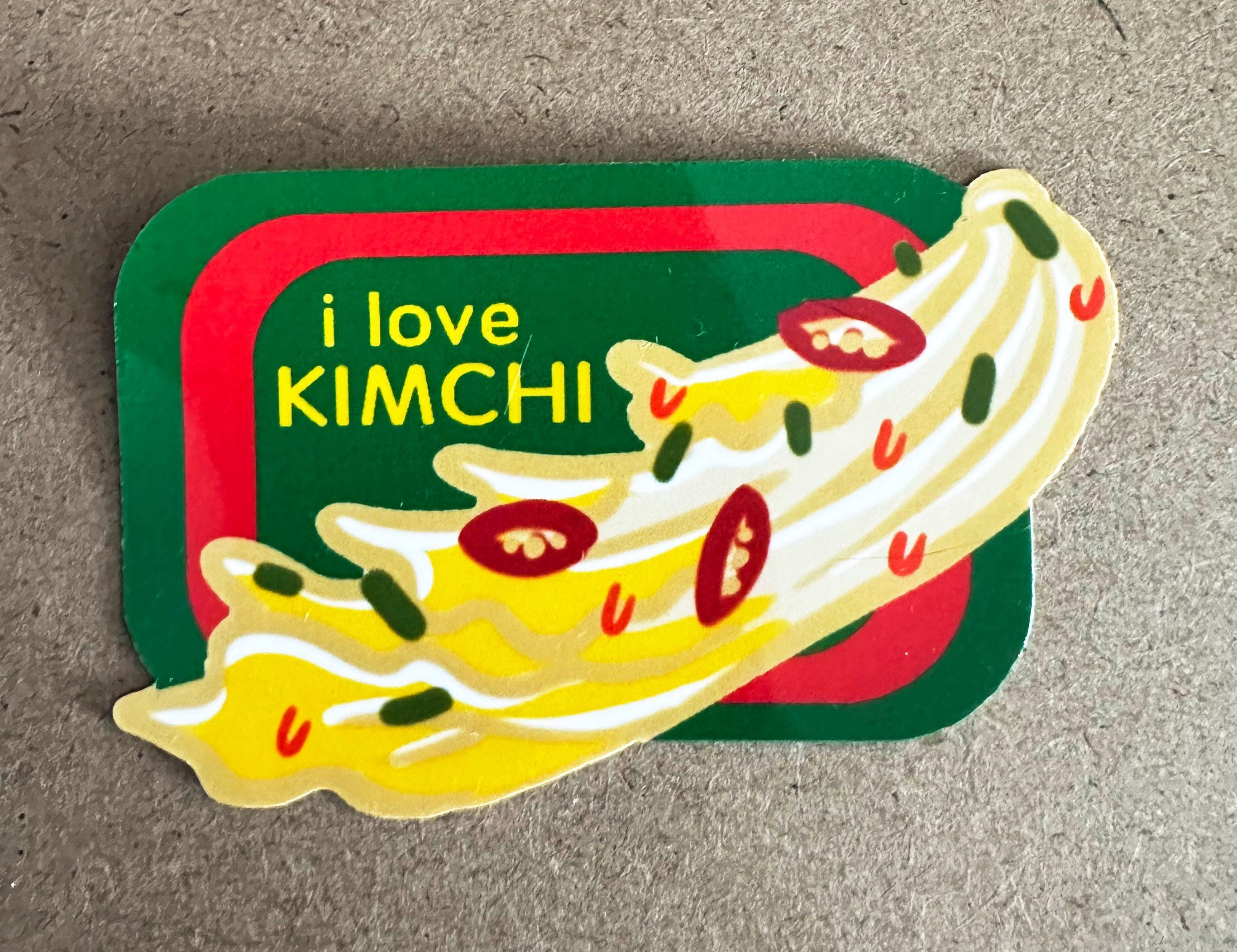 I Love Kimchi Stickers 3 pack