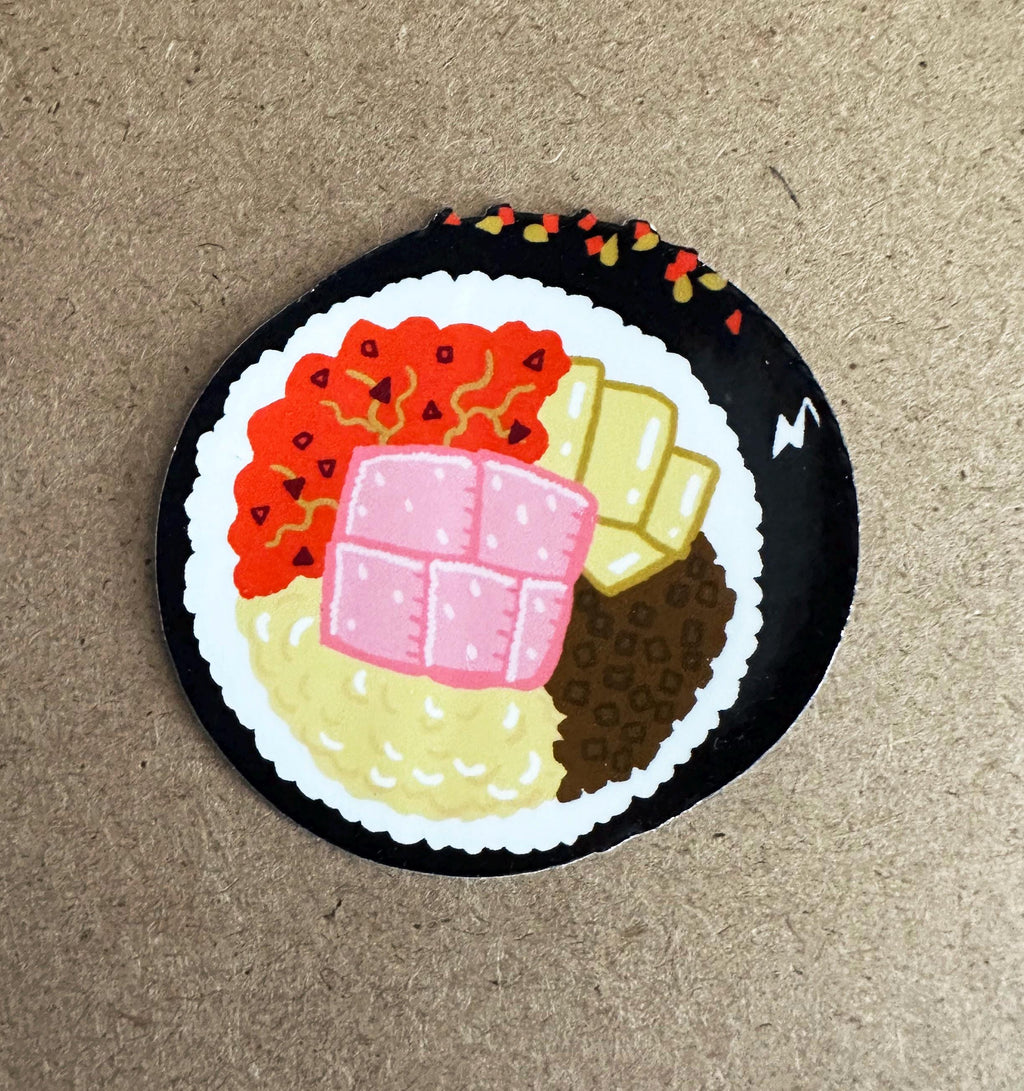 Gimbap Stickers 3 pack