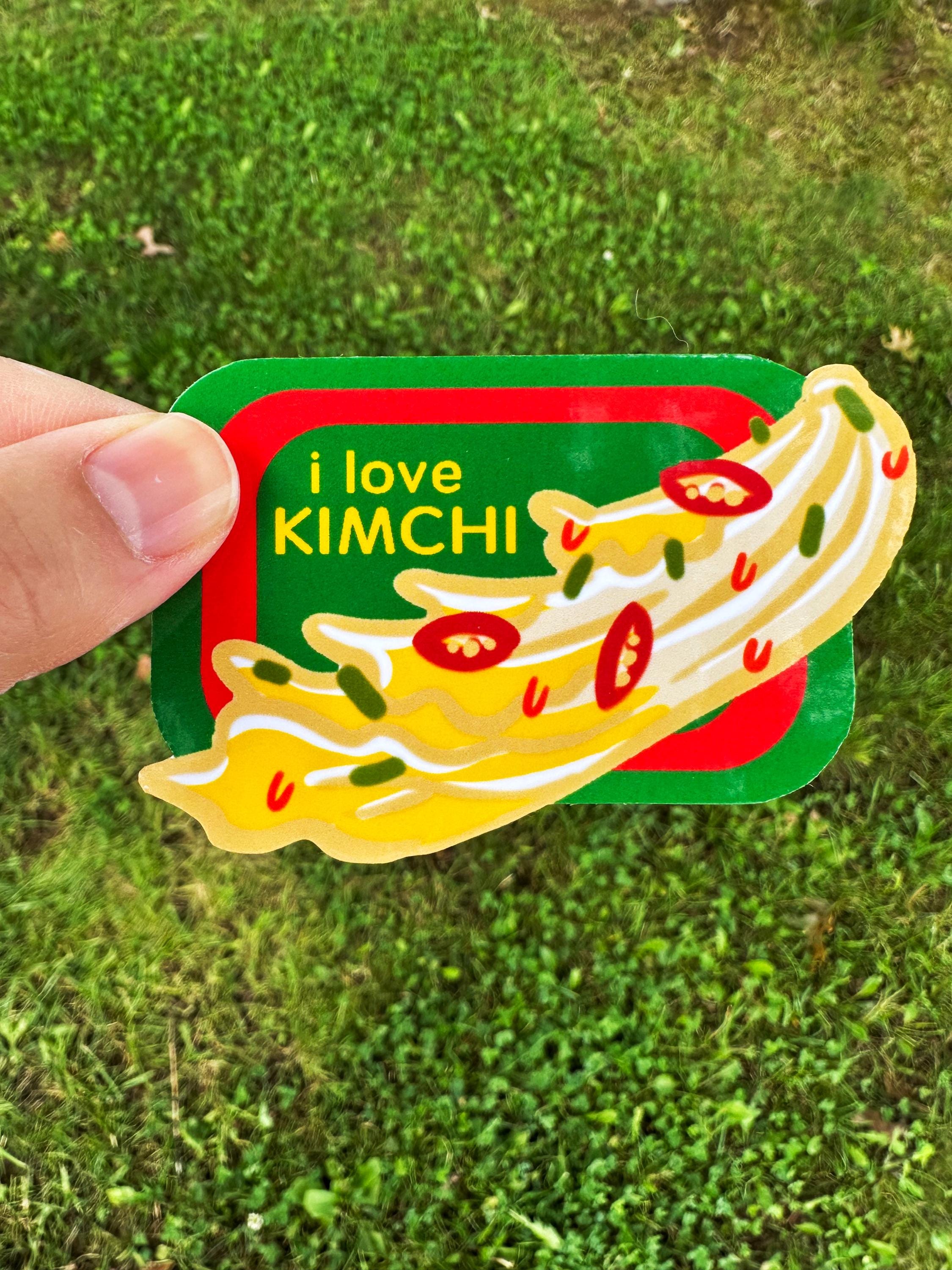 I Love Kimchi Stickers 3 pack