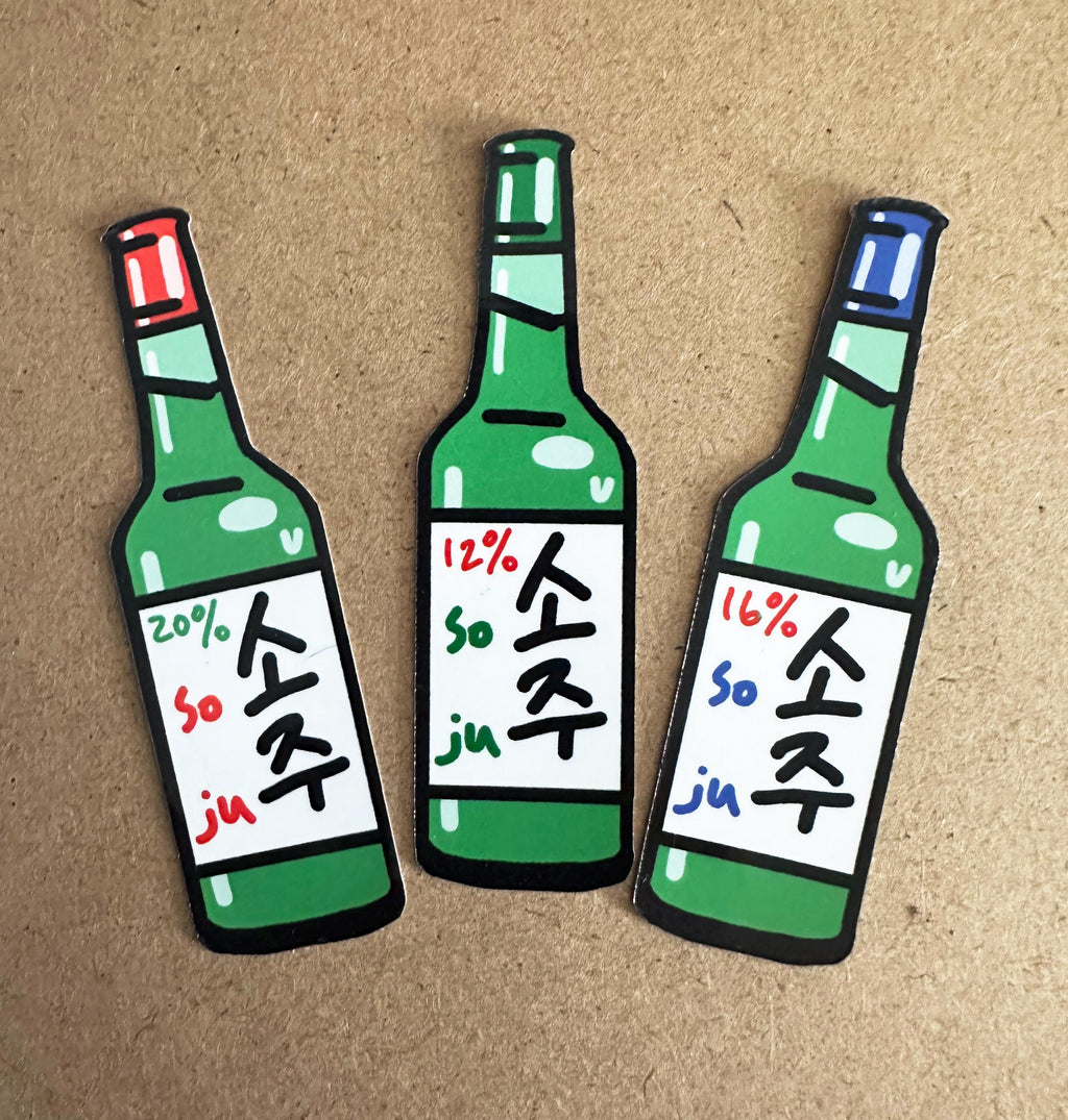 Soju Stickers 3 pack