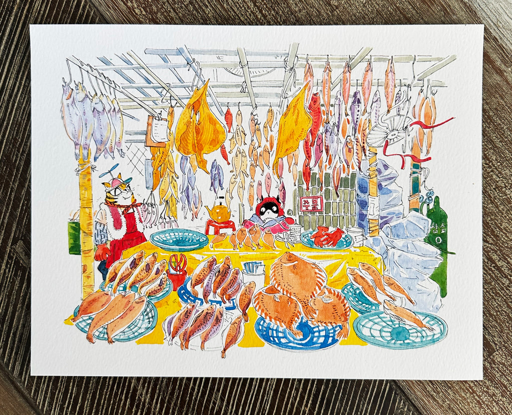 Another day at the Korean Fish Market-Some dried fish