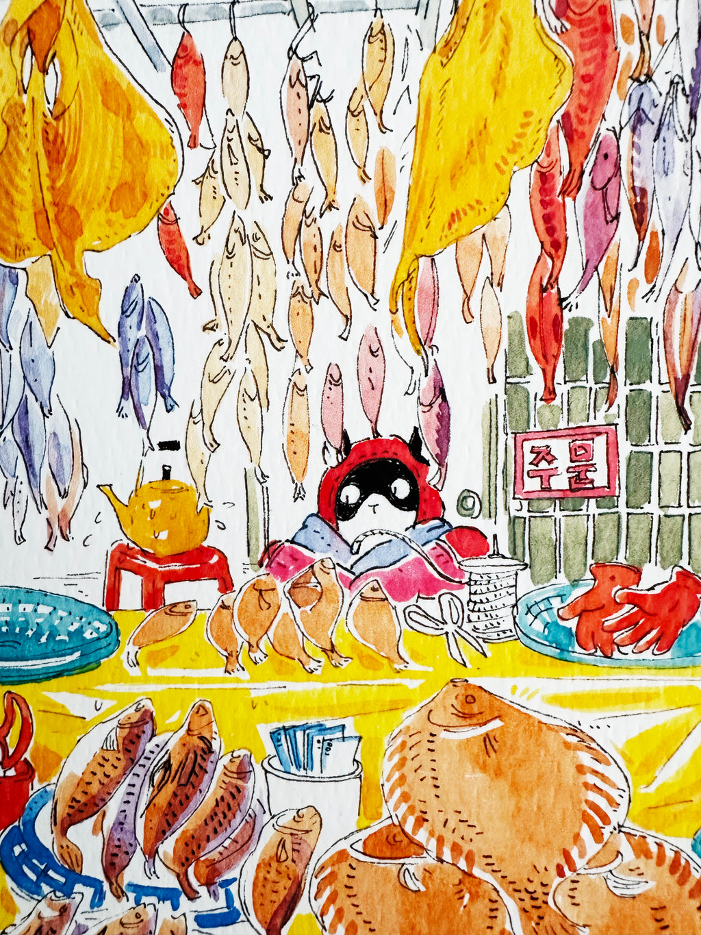 Another day at the Korean Fish Market-Some dried fish